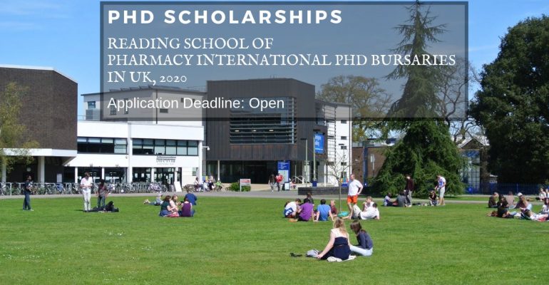 Reading School Of Pharmacy International Phd Bursaries In Uk 2020
